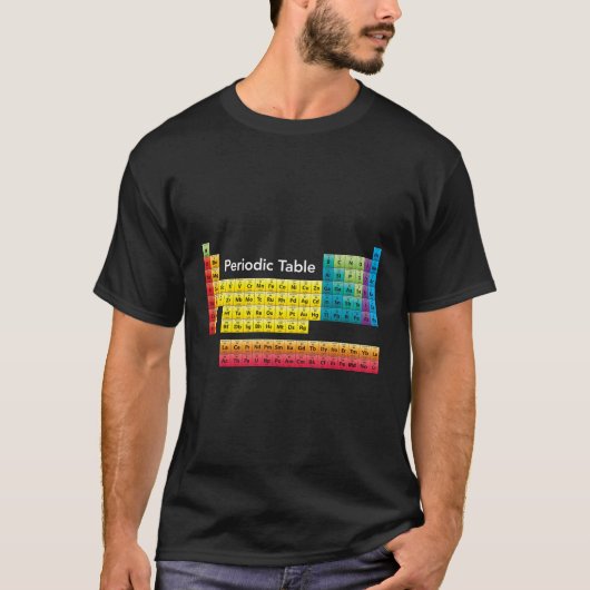 要素の色周期表 Tシャツ (正面)