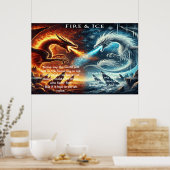 要素の衝突：火と氷 ポスター (キッチン)