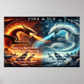要素の衝突：火と氷 ポスター (正面)