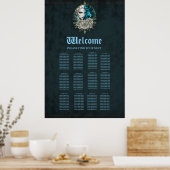 要素の調和、ライオンを持つ女性。 ポスター (キッチン)