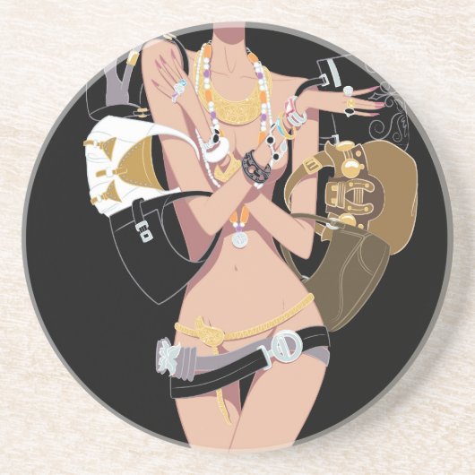 要素の黒いコースター コースター (正面)