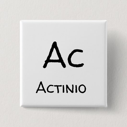 要素のac actinioテーブル 缶バッジ (正面)