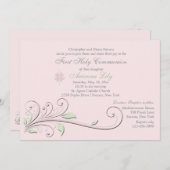 要素エレガント宗教大事な行事招待状 招待状 (正面/裏面)