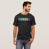 要素チョコレート周期表語 Tシャツ (正面フル)