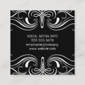 要素ファンシー大理石 スクエア名刺 (裏面)