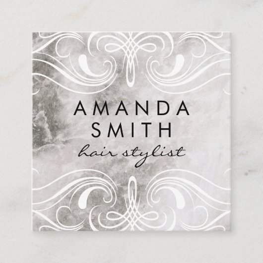 要素ファンシー大理石 スクエア名刺 (正面)