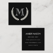 要素付きモノグラム スクエア名刺 (正面/裏面)