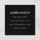 要素付きモノグラム スクエア名刺 (裏面)