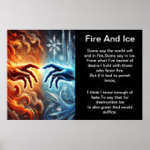 要素受け入れ:火と氷 ポスター (正面)