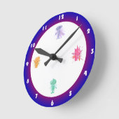 要素妖精のウォールクロック ラウンド壁時計 (傾斜)