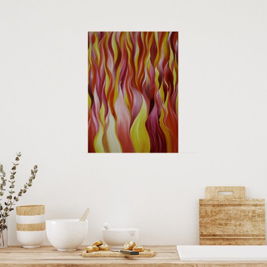 要素火災 ポスター (キッチン)