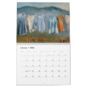 要素物干し線 カレンダー (1月 2026)