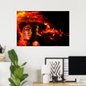 要素的 |火災 ポスター (ホームオフィス)