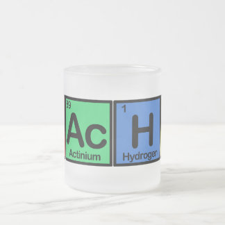 要素色から成っている先生 フロストグラスマグカップ