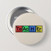 要素色から成っている先生 缶バッジ (正面&裏面)