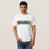 要素色から成っている先生 Tシャツ (正面フル)