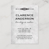 要素華美グレーのテクスチャ 名刺 (正面)