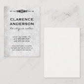 要素華美グレーのテクスチャ 名刺 (正面/裏面)