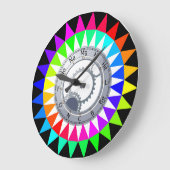 要素表分光カラークロック ラージ壁時計 (傾斜)