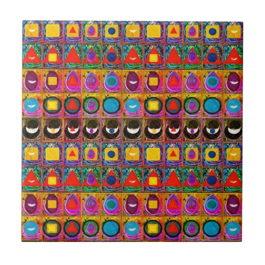 要素記号パターンメディテーション支援タトバ タイル (正面)