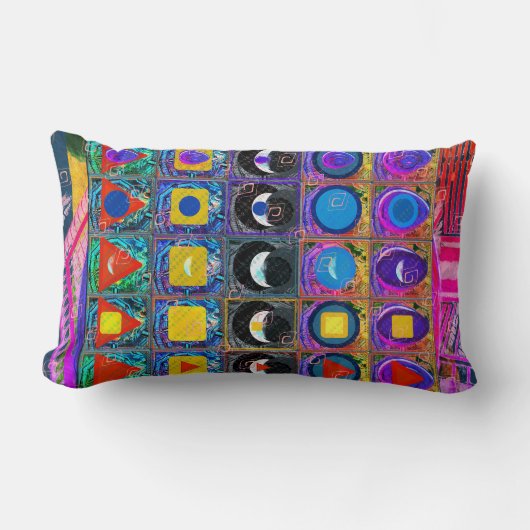 要素記号パターンメディテーション支援タトバ ランバークッション (正面)