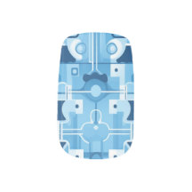 要素青の幾何学的パターンNo1