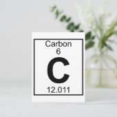 要素006 - C – カーボン（フル） ポストカード (スタンド正面)