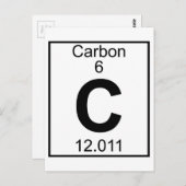 要素006 - C – カーボン（フル） ポストカード (正面/裏面)