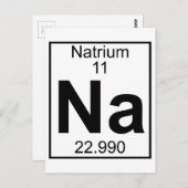要素011 - Na - Natrium （フル） ポストカード (正面/裏面)