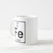 要素026 - Fe -鉄(完全な) コーヒーマグカップ (正面左)