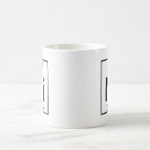 要素028 - NI -ニッケル(完全な) コーヒーマグカップ (中央)