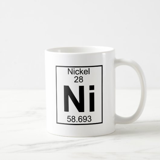 要素028 - NI -ニッケル(完全な) コーヒーマグカップ (右)