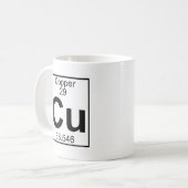 要素029 - CU -銅(完全な) コーヒーマグカップ (正面左)