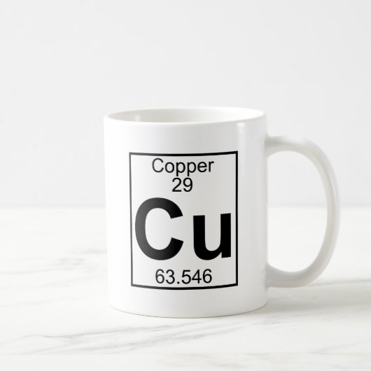要素029 - CU -銅(完全な) コーヒーマグカップ (右)