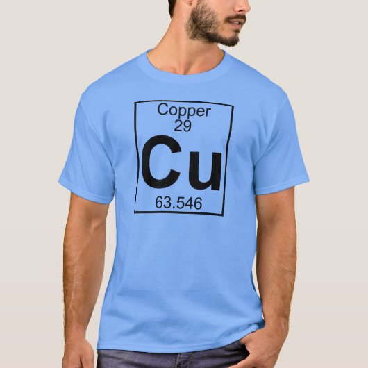 要素029 - CU -銅(完全な) Tシャツ (正面)