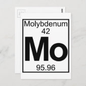 要素042 - Mo – モリブデン（フル） ポストカード (正面/裏面)
