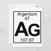 要素047 - Ag - Argentum （フル） ポストカード (正面/裏面)