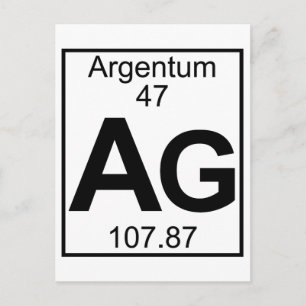 要素047 - Ag - Argentum (フル) ポストカード