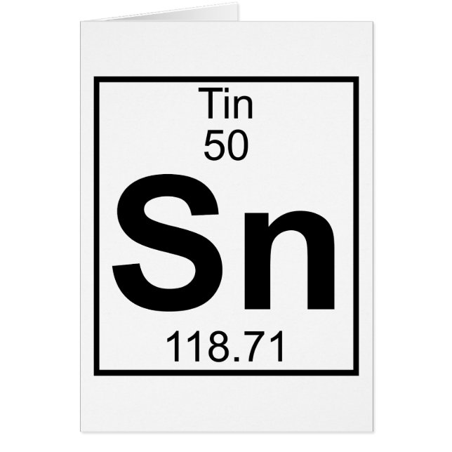 要素050 - Sn -錫(完全な) (正面)