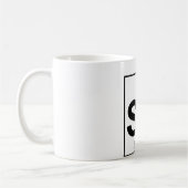 要素050 - Sn -錫(完全な) コーヒーマグカップ (左)