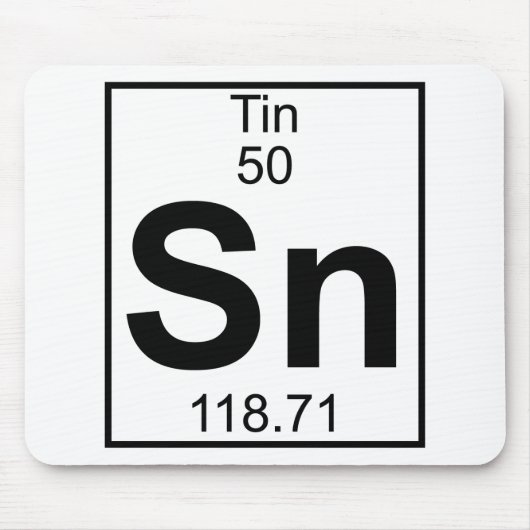 要素050 - Sn -錫(完全な) マウスパッド (正面)