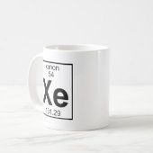 要素054 - Xe -キセノン(完全な) コーヒーマグカップ (正面左)