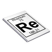 要素075 -再レニウム(完全な) ノートブック (右側)