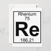 要素075 - Re - Rhenium （フル） ポストカード (正面/裏面)