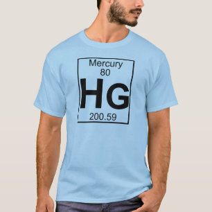 要素080 - Hg -水星(完全な) Tシャツ