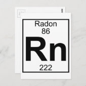 要素086 - Rn - Radon （フル） ポストカード (正面/裏面)