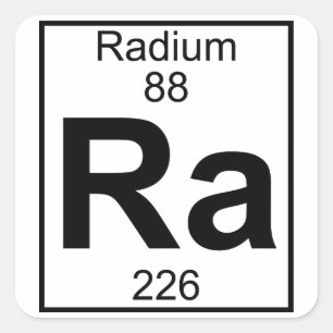 要素088 - Ra - Radium (フル) スクエアシール