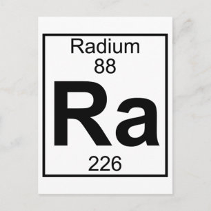 要素088 - Ra - Radium (フル) ポストカード