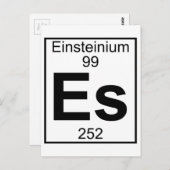 要素099 - Es - Einsteinium （フル） ポストカード (正面/裏面)