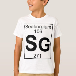 要素106 - Sg - Seaborgium (完全な) Tシャツ